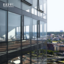 Hidden Frame Aluminium Double Glass Curtain Wall